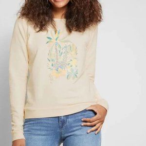 Fervour Oatmeal Giraffe-ic Park Graphic Sweatshirt